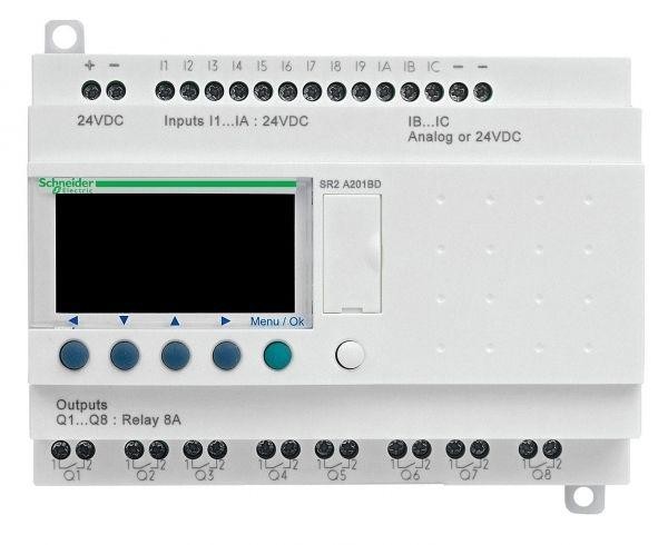  Реле компакт zelio logic 20ВХ/вых 240В SchE SR2A201FU 