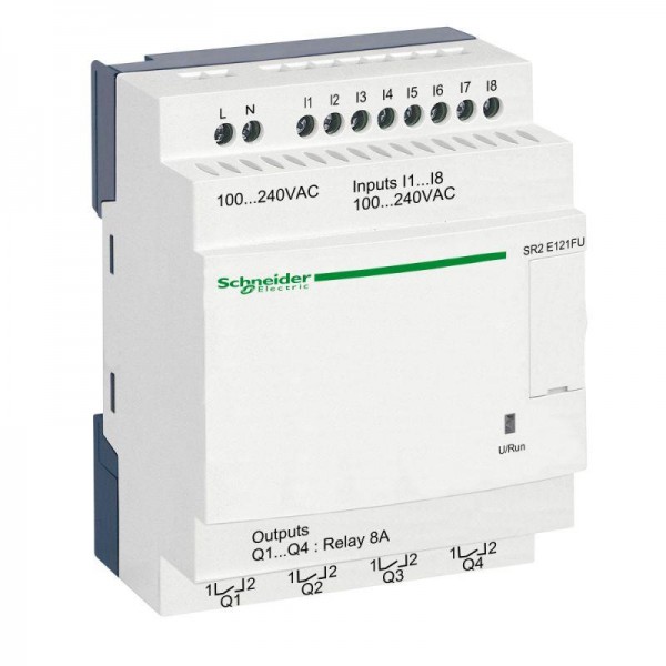  Реле интелект. компактное zelio logic 8вх/4вых. питание 100-240В Sche SR2E121FU 