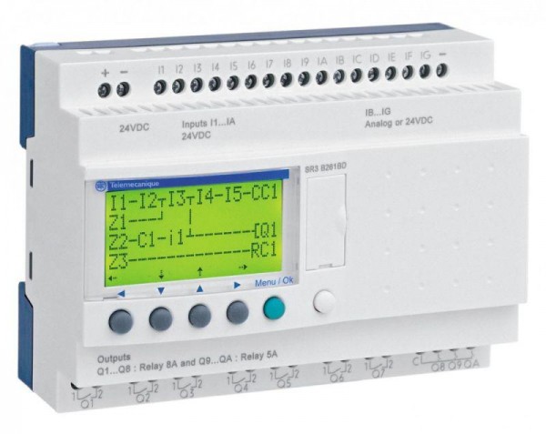  Реле мод. ZELIO LOGIC 26ВХ/ВЫХ=24V SchE SR3B261BD 