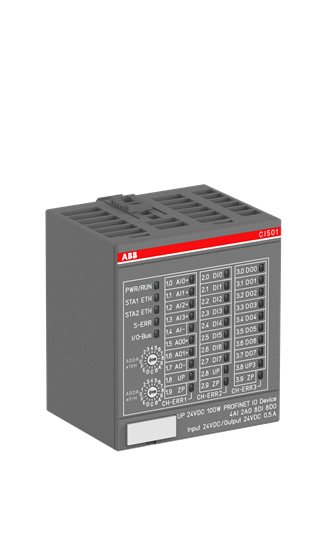  Модуль интерфейсный 8DI/8DO/4AI/2AO CI501-PNIO ABB 1SAP220600R0001 