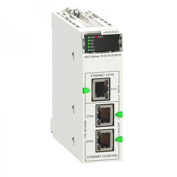  Модуль процессорный M580 NOC CONTROL Ethernet модуль SchE BMENOC0321 
