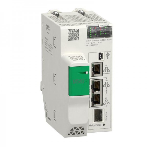  Модуль процессорный M580 ЦПУ горячего резер. уровень 6 ОЗУ 64 MB RIO (до 31 ст. X80+Quantum IO) SchE BMEH586040 