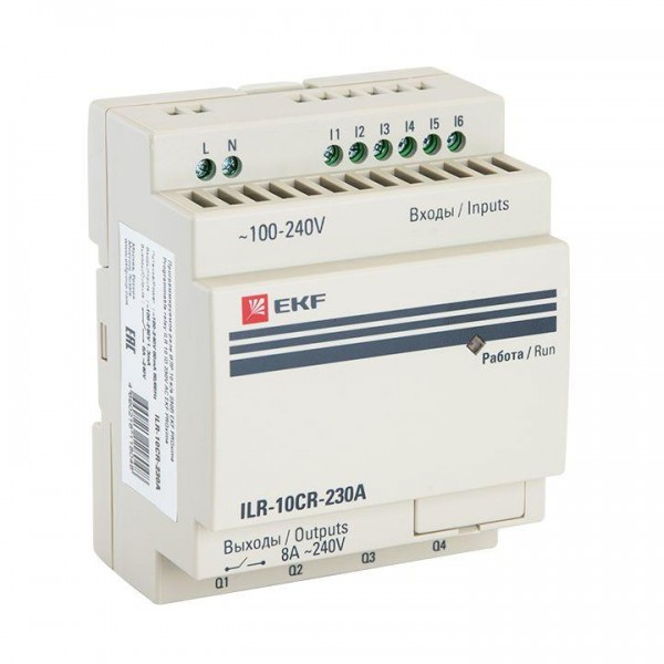  Реле программируемое 10 входов/выходов 230В PRO-Relay PROxima EKF ILR-10CR-230A 