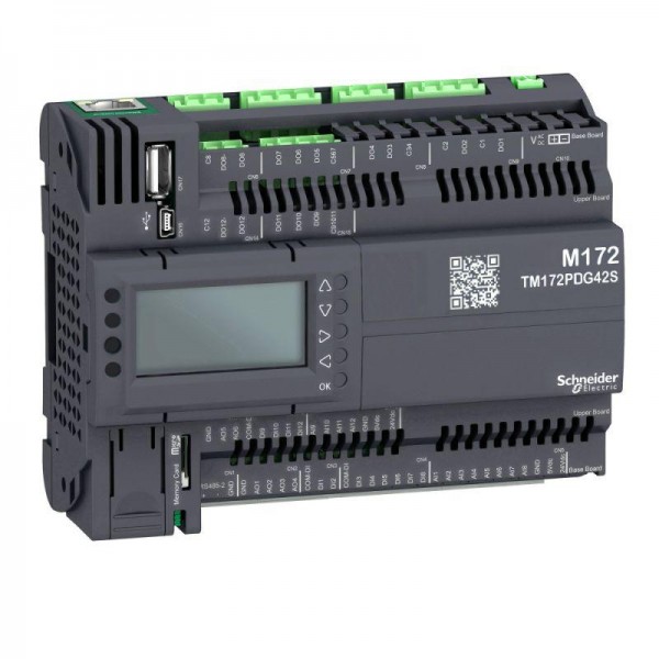  Контроллер логический програм. М172 дисплей 42I/O Eth 2MB 2 SSR SchE TM172PDG42S 