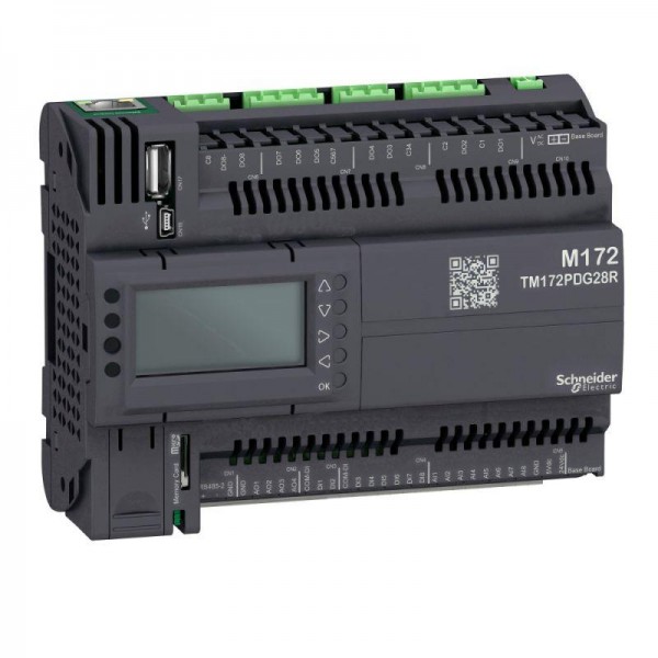  Контроллер логический програм. М172 дисплей 28 I/O Eth 2MB SchE TM172PDG28R 