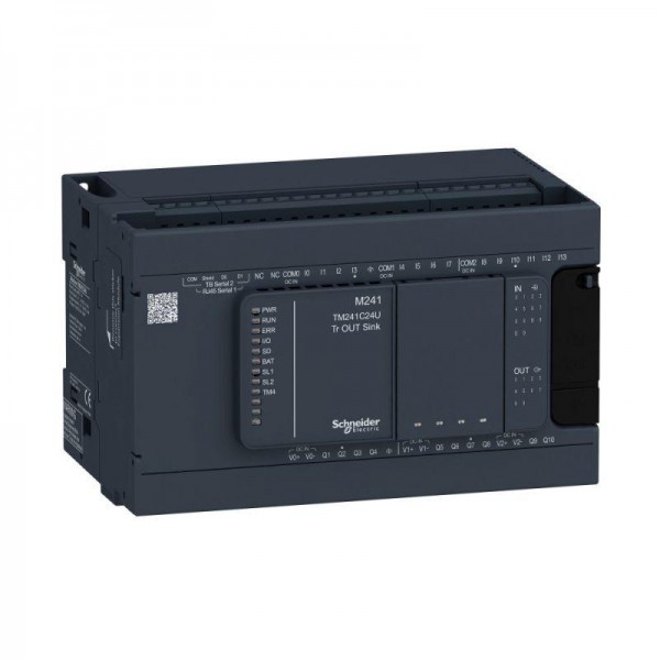  Блок базовый M241-24IO транзист. приемник Advantys OTB SchE TM241C24U 