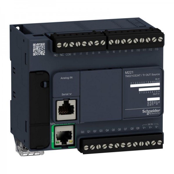  Блок компактный базовый M221-24IO транзист. источник ETHERNET Advantys OTB SchE TM221CE24T 
