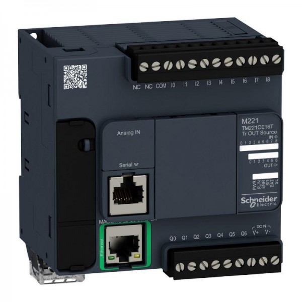  Блок компактный базовый M221-16IO транзист. источник ETHERNET Advantys OTB SchE TM221CE16T 