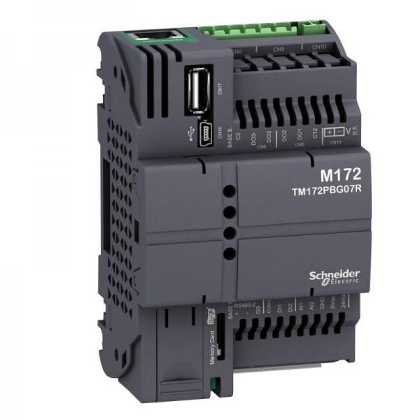  Контроллер ПЛК М172 без дисплея 7 I/O Eth 2 RS485 SchE TM172PBG07R 