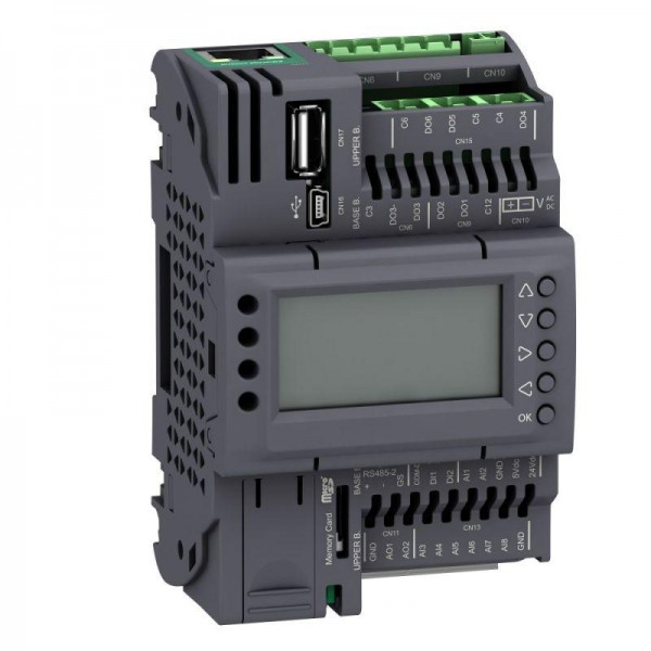  Контроллер ПЛК М172 дисплей 18 I/O Eth 2 RS485 SchE TM172PDG18R 