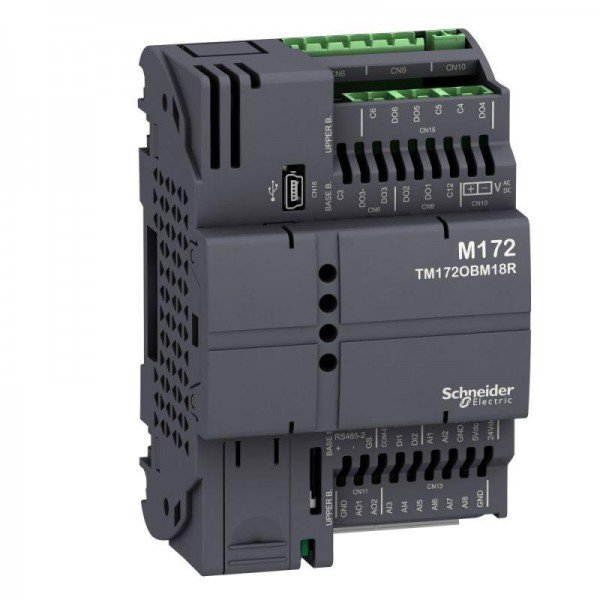  Контроллер Опт ПЛК М172 без дисплея 18 I/O 2xModbus SchE TM172OBM18R 