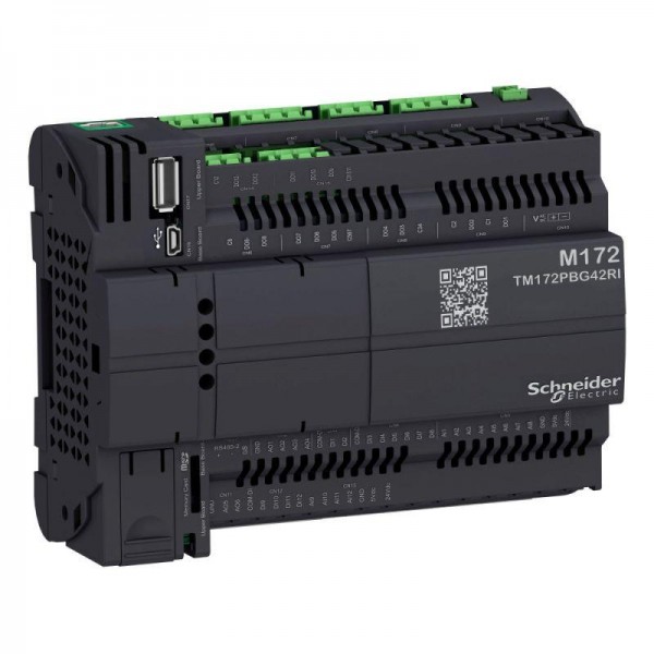  Контроллер M172 производит. без дисплея 42 I/O Eth 2 RS485 изол. SchE TM172PBG42RI 