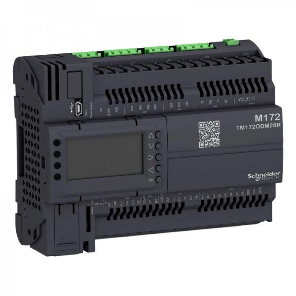  Контроллер M172 оптим. дисплей 28 I/Os 2 RS485 изол. SchE TM172ODM28R 
