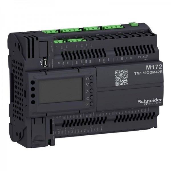  Контроллер M172 оптим. дисплей 42 I/Os 2 RS485 изол. SchE TM172ODM42R 