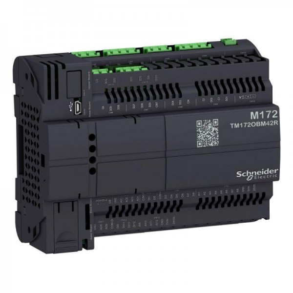  Контроллер M172 оптим. без дисплея 42 I/Os 2 RS485 изол. SchE TM172OBM42R 