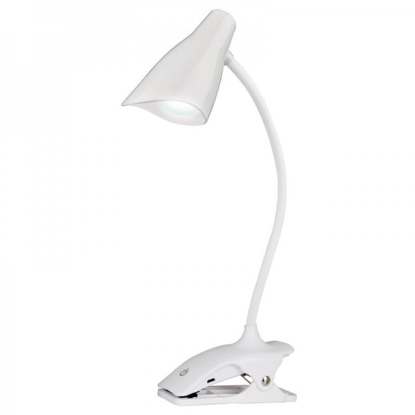  Светильник настольный TLD-560 White/LED/280Lm/5000K/Dimmer "прищепка" сенсор. выкл. 3Вт бел. Uniel UL-00004143 