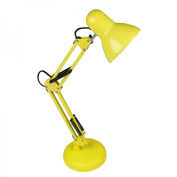  Светильник настольный TLI-221 LIGHT YELLOW E27 60Вт механ. выкл. желт. Uniel UL-00004506 