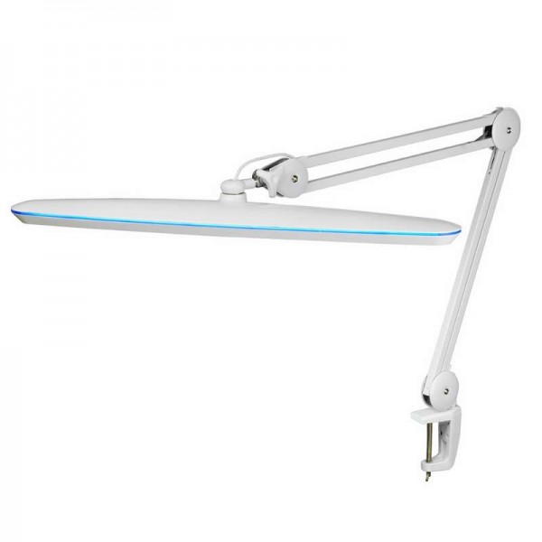  Лампа настольная на струбцине 117LED Blue Stream регулировка яркости бел. Rexant 31-0409 