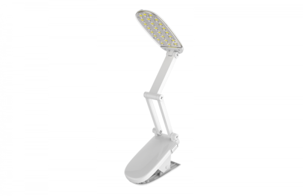  Светильник UF-704 С01 24LED прищепка аккумулятор. бел. Ultraflash 13111 