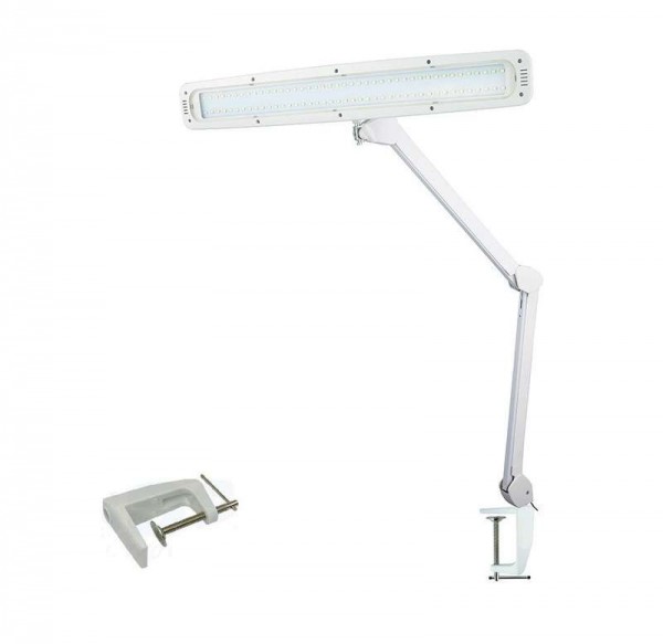  Лампа настольная на струбцине 84LED регулятор яркости бел. Rexant 31-0401 