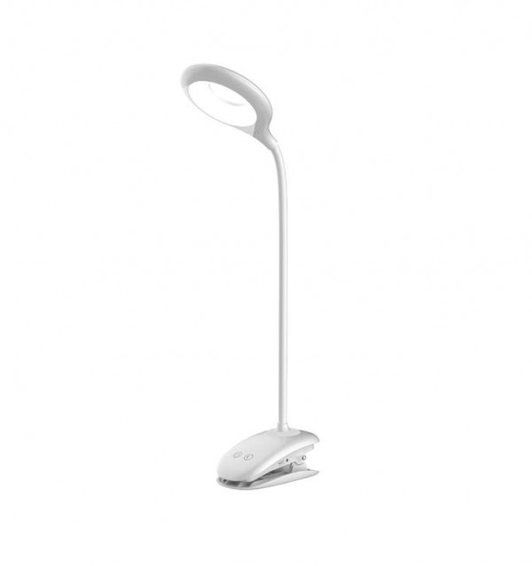  Светильник UF-705 С01 прищепка аккумуляторный 20LED бел. Ultraflash 13254 