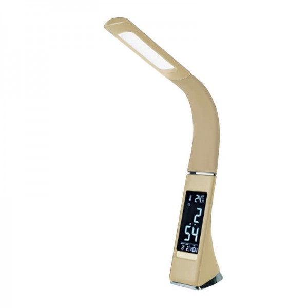  Светильник светодиодный TLD-542 Cream/300лм/5000К/Dimmer настол. часы календ. терм. крем. 5Вт Uniel UL-00003303 
