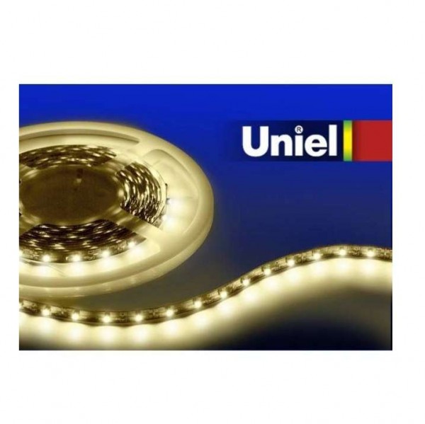  Лента светодиодная ULS-3528-60LED/м 8мм IP33 DC24В 4.8Вт/м-5M-WW Uniel 04911 