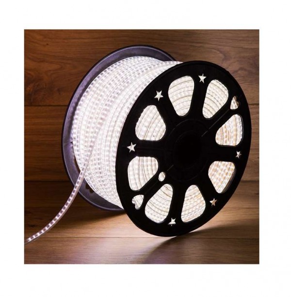  Лента светодиодная SMD3014 6х10.6мм 120LED/м 220В IP67 бел. (уп.100м) NEON-NIGHT 142-801 