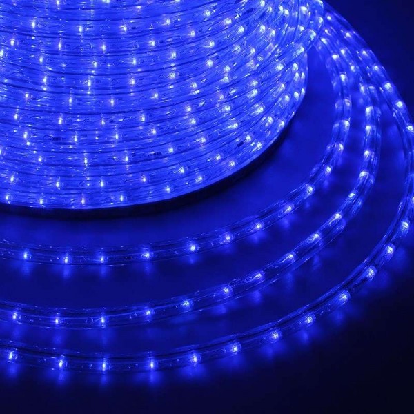  Шнур светодиодный Дюралайт фиксинг круглый 24LED/м син. (уп.100м) Neon-Night 121-323-4 