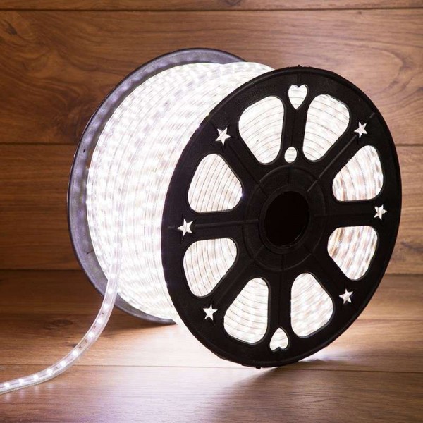  Лента светодиодная SMD5730 6.5x13мм 60LED/м 220В IP67 бел. (уп.100м) Neon-Night 142-701 