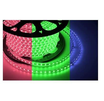  Лента светодиодная SMD2835 10х7мм 60LED/м 4.8Вт/м 220В RGYB IP67 мультиколор (уп.100м) Neon-Night 142-609 