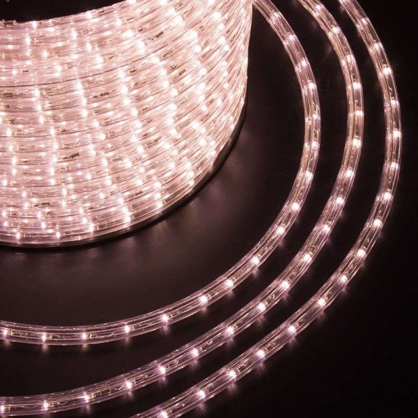  Шнур светодиодный Дюралайт фиксинг круглый 36LED/м роз. золото 3(уп.100м) Neon-Night 121-128 