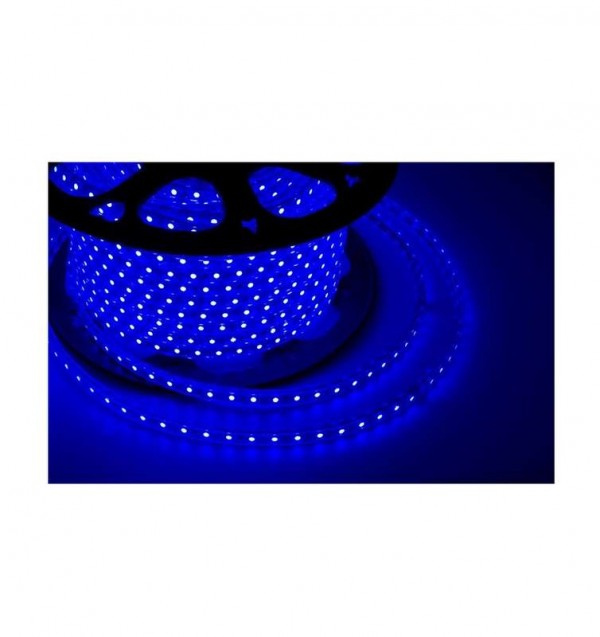  Лента светодиодная SMD3528 10х7мм 60LED/м 4.8Вт/м 220В IP67 син. (уп.100м) NEON-NIGHT 142-603 