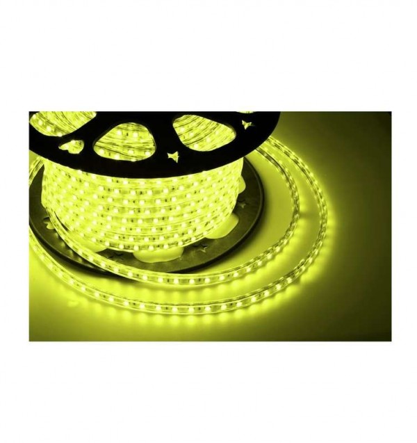  Лента светодиодная SMD3528 10х7мм 60LED/м 4.8Вт/м 220В IP67 желт. (уп.100м) NEON-NIGHT 142-602 