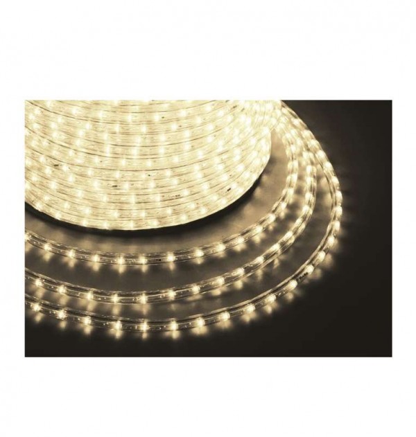  Шнур светодиодный Дюралайт фиксинг круглый 13мм 30Led/м 2Вт/м 220В IP54 тепл. бел. (уп.100м) NEON-NIGHT 121-126-6 