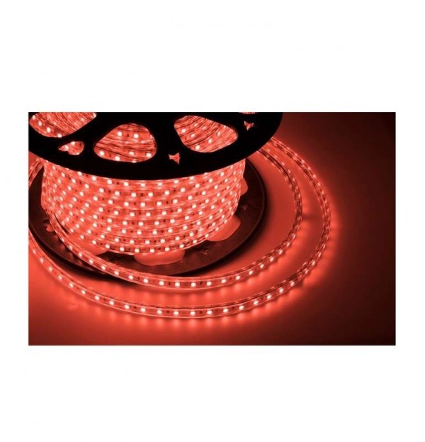  Лента светодиодная SMD3528 10х7мм 60LED/м 14.4Вт/м 220В IP67 красн. (уп.100м) NEON-NIGHT 142-601 