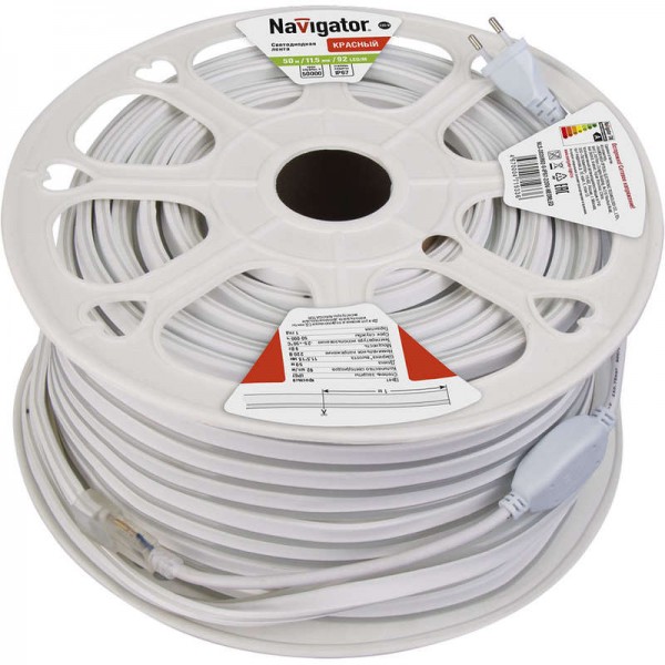  Лента светодиодная 71 933 NLS-2835R92-9-IP67-220V-NEONLED R20 (уп.20м) Navigator 71933 