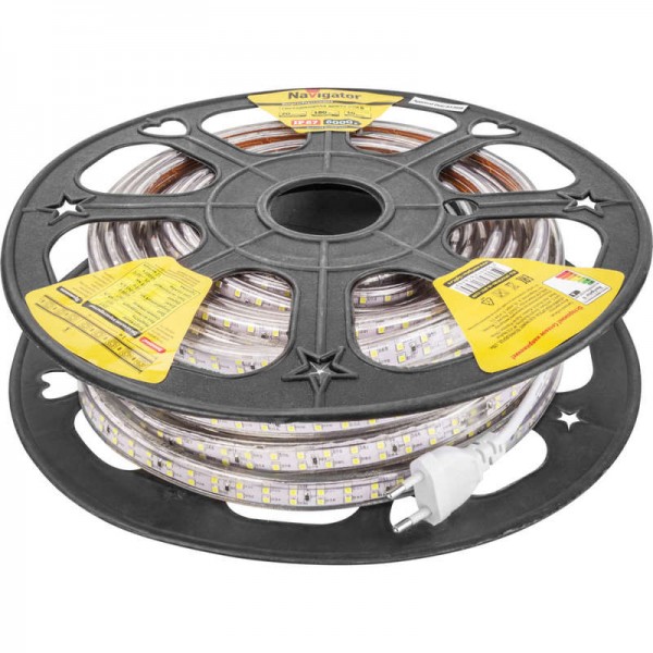  Лента светодиодная 61 646 NLS-2835СW180-10-IP67-220V R20 (уп.20м) Navigator 61646 