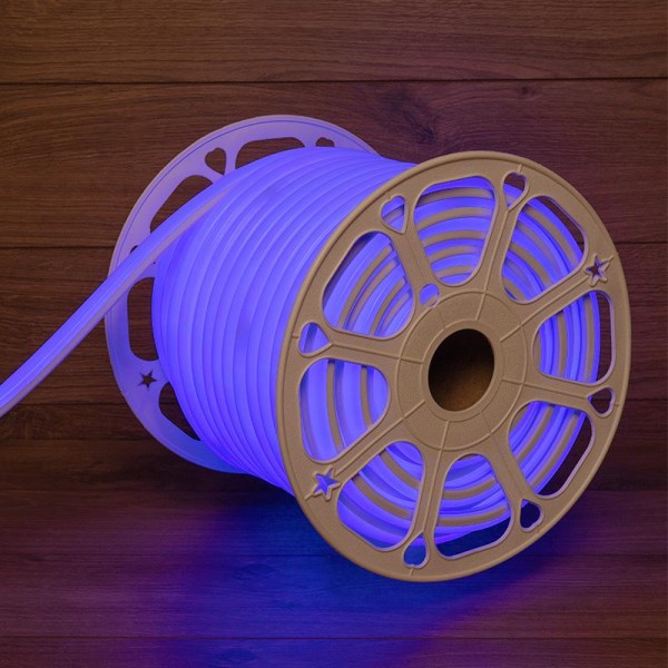  Шнур светодиодный гибкий неон LED SMD форма - D 16х16мм 120LED/м син. (уп.50м) Neon-Night 131-083 