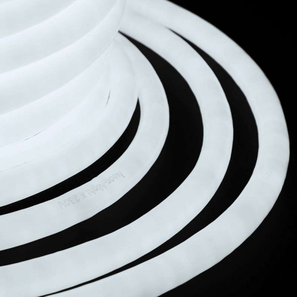  Шнур светодиодный гибкий неон LED NEON FLEX 19мм 96LED/м 3.6Вт/м 220В IP54 бел. (уп.50м) NEON-NIGHT 131-035 