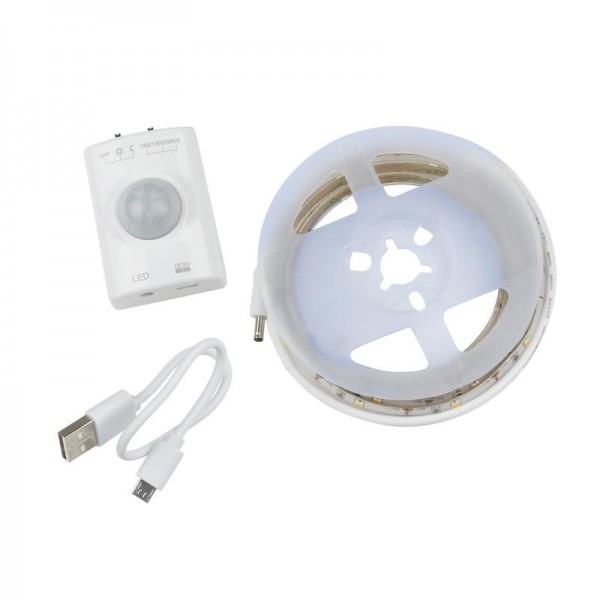  Комплект светодиодной ленты ULS-R21-2.4Вт/4000K/1.0M/RECH SENSOR Smart Light на самоклеящейся основе 1м аккум. Li-Ion 1100 мАч Uniel UL-00004450 