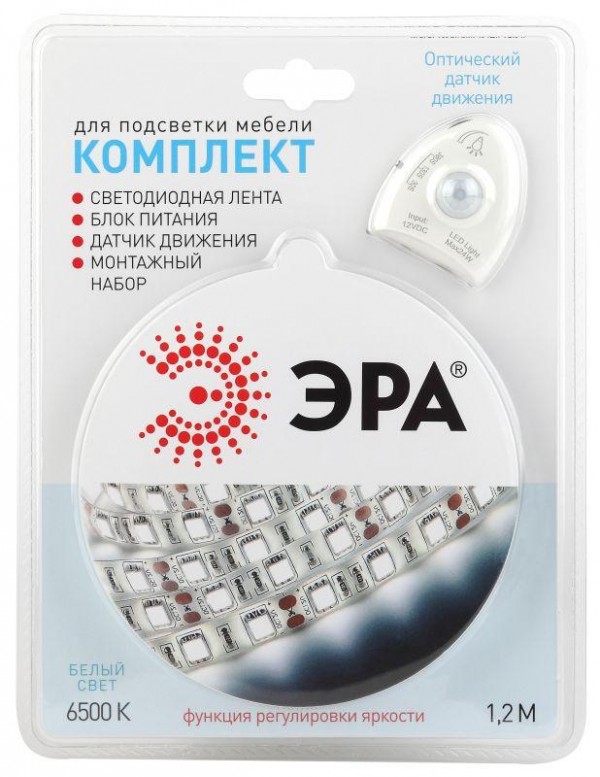  Лента светодиодная 2835move-4.8-30-12-6500 (уп.1.2м) ЭРА Б0043071 