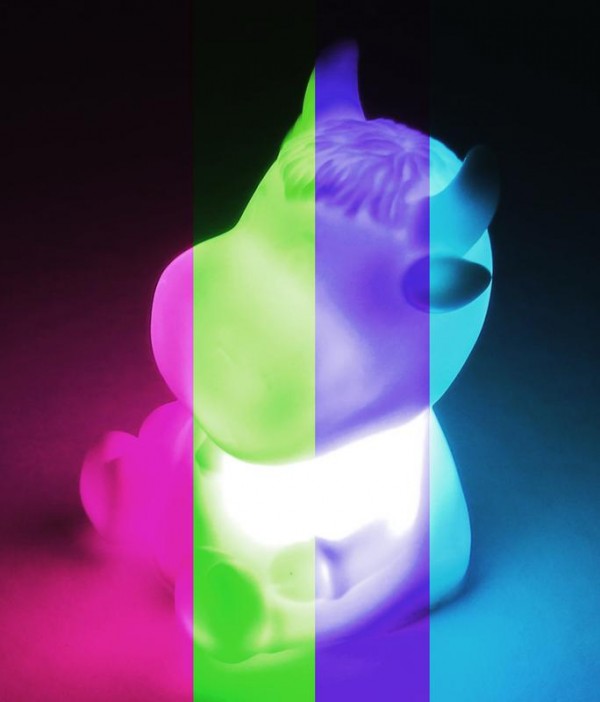  Фигура светодиодная "Бык"-символ 2021 года 8х7см светодиод RGB переливается разными оттенками батарейки AG13х3 (включены в комплект) Космос KOCNL-EL2020 