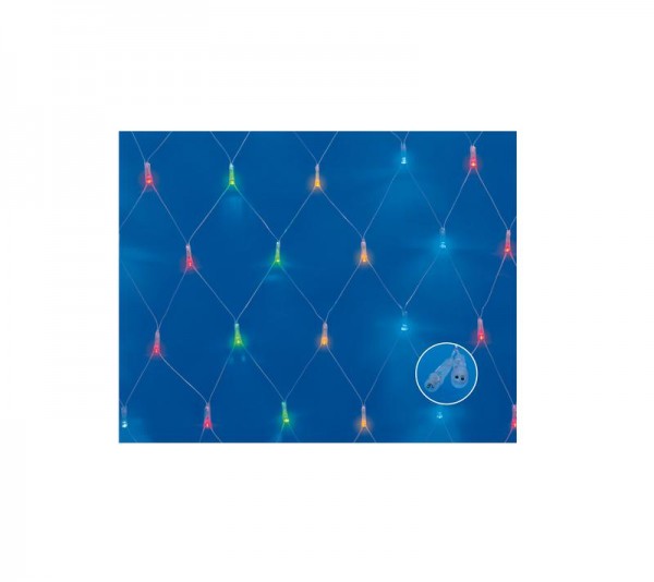 Сетка LED с эффектом мерцания ULD-N1515-96/TTK MULTI IP44 1.5х1.5м соедин. 96 диодов разноцвет. свет провод прозр. Uniel UL-00007218 