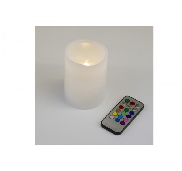 Фигура LED "Свеча" ULD-F052 RGB RC CANDLE на батарейках 2АА (не в/к). 7.5х10 см 1 светодиод. RGB свет пульт ДУ (в/к). Uniel UL-00007258 