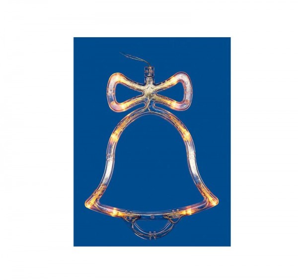  Фигура ULD-H1620-010/STA/3AAA WARM WHITE IP20 BELL Колокольчик 3AAA (не в/к) 16х20см подвес 10 LED провод прозр. Uniel UL-00007253 