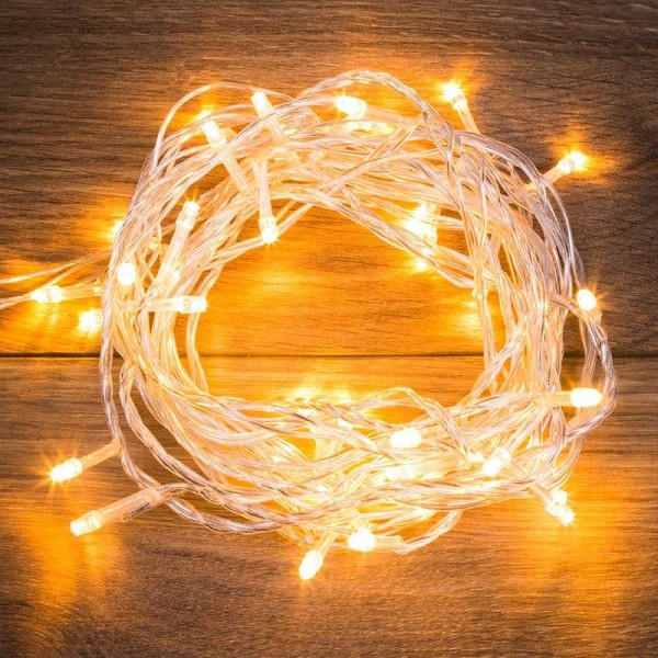  Гирлянда "Твинкл Лайт" 4м 25LED тепл. бел. провод прозр. Neon-Night 303-166 