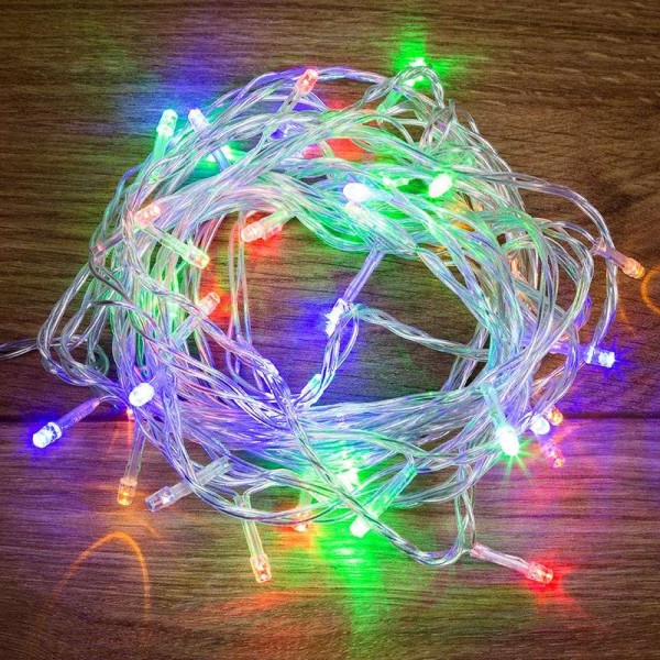  Гирлянда "Твинкл Лайт" 6м 40LED мультиколор провод прозр. Neon-Night 303-179 