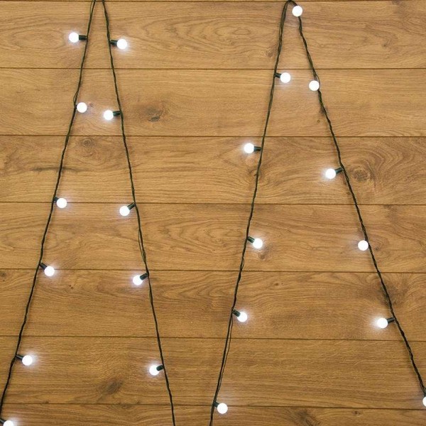  Гирлянда "Мультишарики" d18мм 5м 25LED бел. провод темно-зел. Neon-Night 303-555 