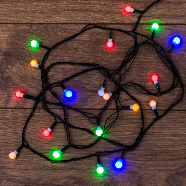  Гирлянда светодиодная "Цветные Шарики" 20LED мультиколор 2.8м Neon-Night 303-060 